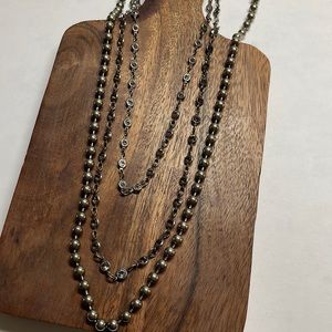 Sorrelli Black Diamond Long Strand Necklace